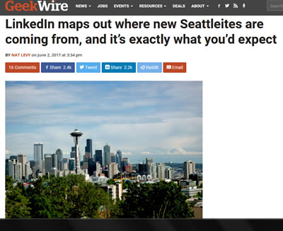 In the News - LinkedIn Maps Seattle Workforce